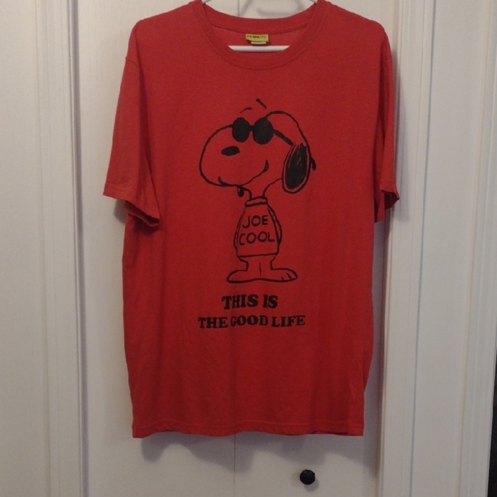 Peanuts Red Joe Cool Snoopy T-Shirt